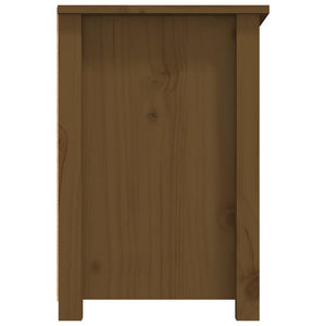 TV-Schrank Honigbraun Kiefer Massivholz 79 cm