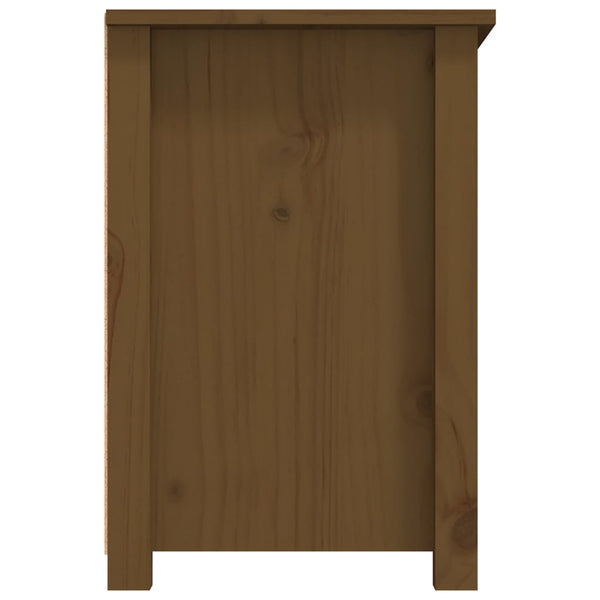 TV-Schrank Honigbraun Kiefer Massivholz 79 cm