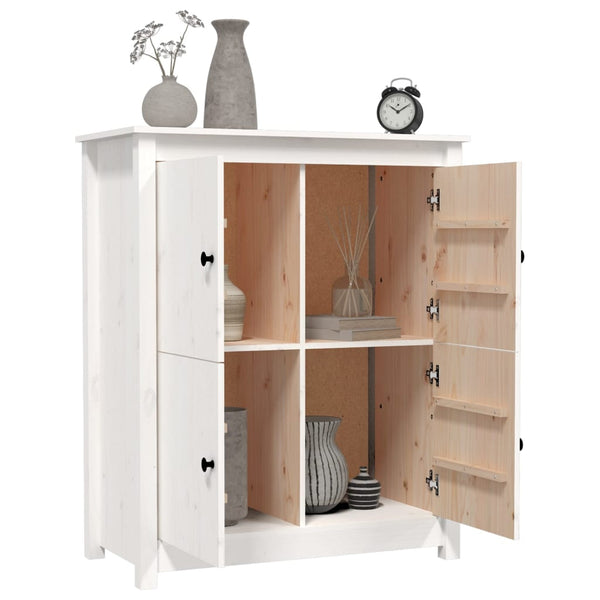 Weißes Kiefer Massivholz Sideboard 83x100cm