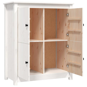 Weißes Kiefer Massivholz Sideboard 83x100cm