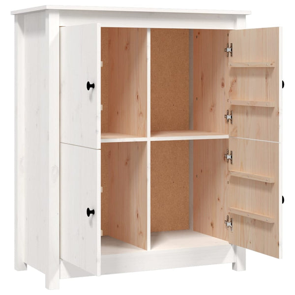 Weißes Kiefer Massivholz Sideboard 83x100cm