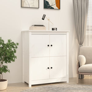 Weißes Kiefer Massivholz Sideboard 83x100cm