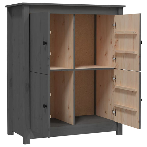 Graues Kiefer Sideboard 83x41,5x100cm