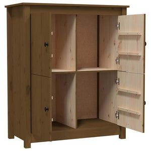 Honigbraunes Kiefer Sideboard, 83 cm