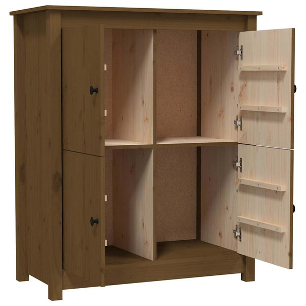 Honigbraunes Kiefer Sideboard, 83 cm