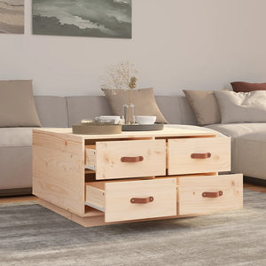 Couchtisch Kiefer Massivholz 80x80 cm