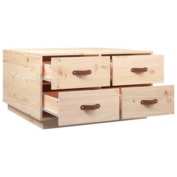 Couchtisch Kiefer Massivholz 80x80 cm