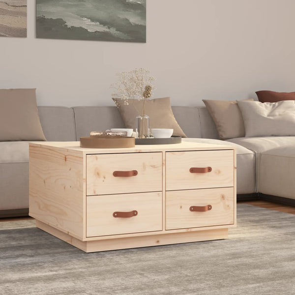 Couchtisch Kiefer Massivholz 80x80 cm
