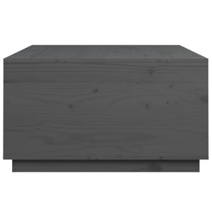 Grauer Couchtisch 80x80 cm Kiefer Massivholz