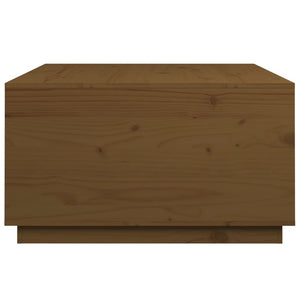 Couchtisch Honigbraun Kiefer Massivholz 80x80 cm