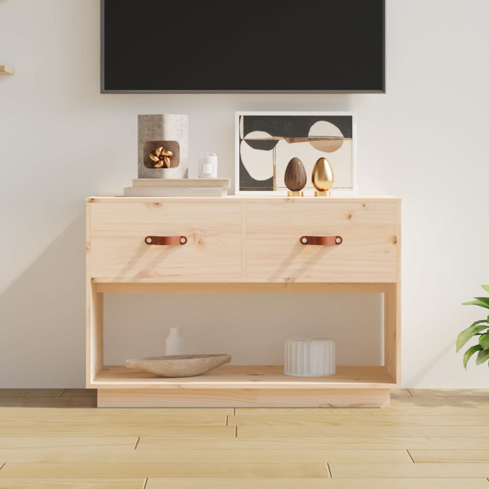 TV-Schrank Kiefer Massivholz 90x40x60 cm