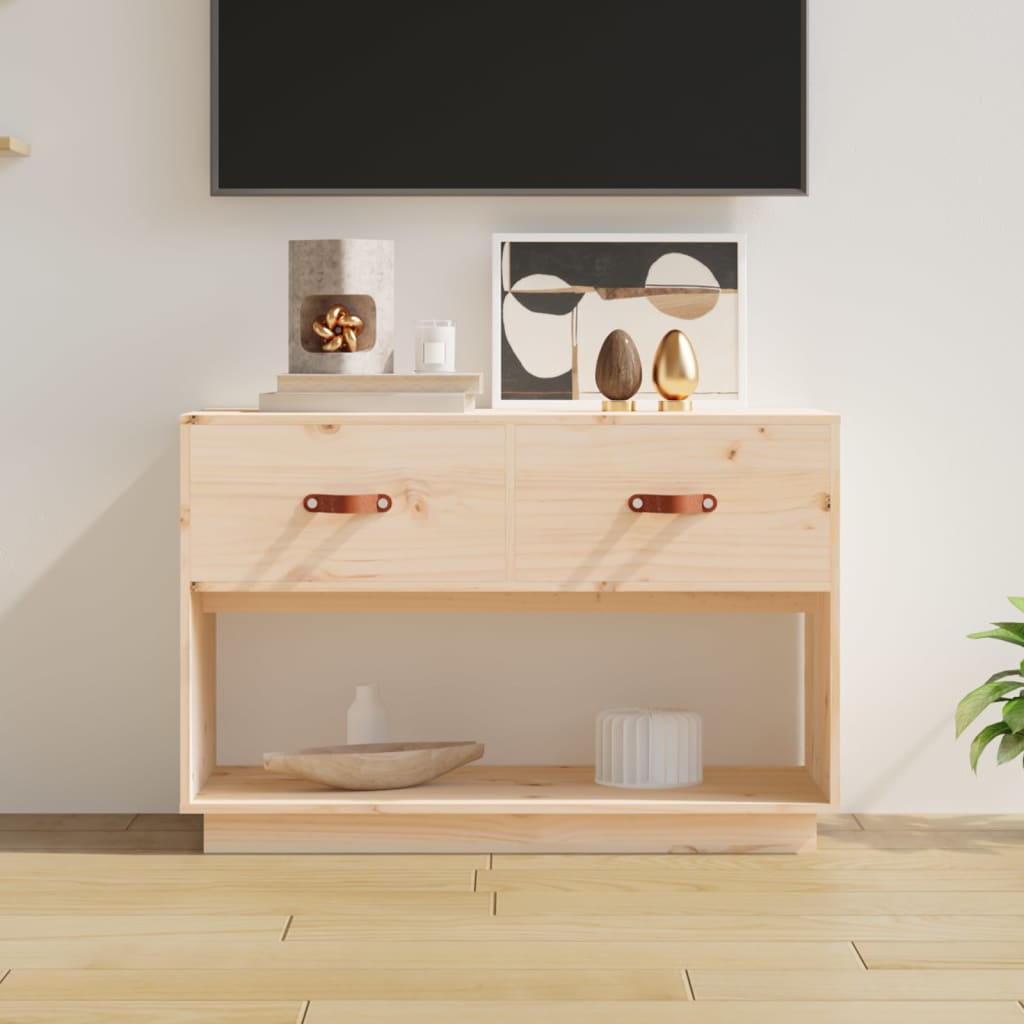 TV-Schrank Kiefer Massivholz 90x40x60 cm