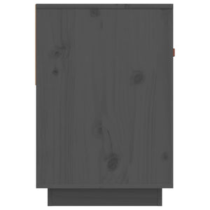 Grauer TV-Schrank 90x60cm Kiefer Massivholz