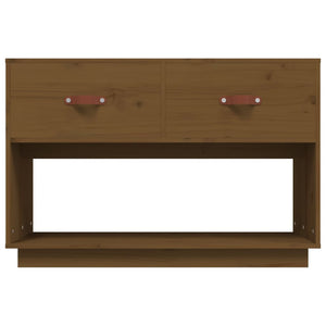 TV-Schrank Honigbraun Kiefer Massivholz 90cm