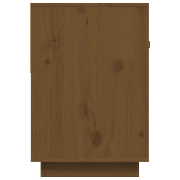 TV-Schrank Honigbraun Kiefer Massivholz 90cm