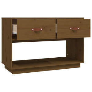 TV-Schrank Honigbraun Kiefer Massivholz 90cm