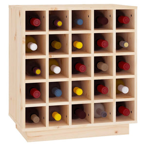 Weinregal aus Kiefernholz für 25 Flaschen