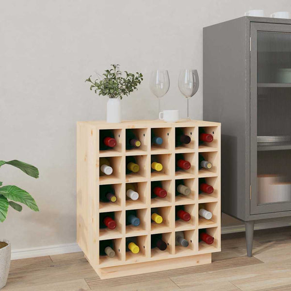 Weinregal aus Kiefernholz für 25 Flaschen