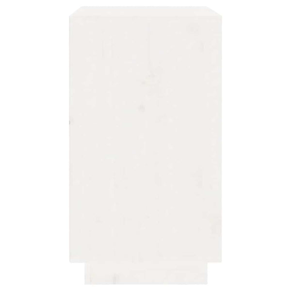 vidaXL Casier à vin Blanc 55,5x34x61 cm Bois de pin massif