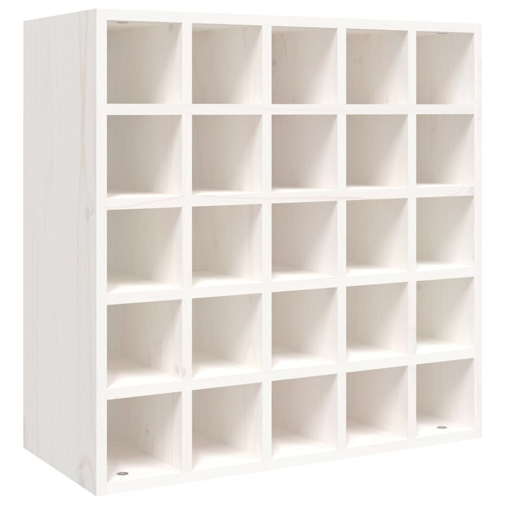 Weißer Weinschrank Kiefer Massivholz