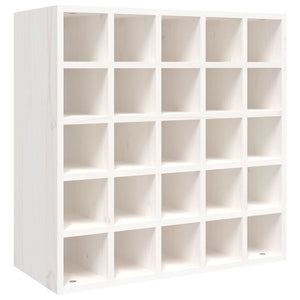Weißer Weinschrank Kiefer Massivholz