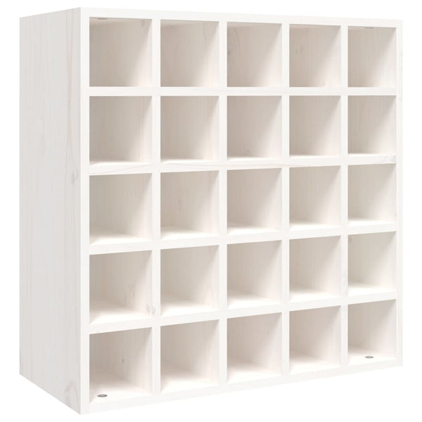 Weißer Weinschrank Kiefer Massivholz
