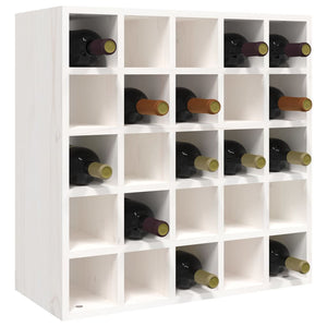 Weißer Weinschrank Kiefer Massivholz