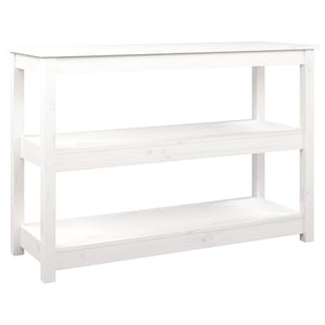 Weißer Konsolentisch Kiefer Massivholz 110cm