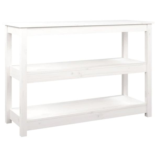 Weißer Konsolentisch Kiefer Massivholz 110cm
