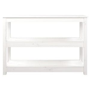 Weißer Konsolentisch Kiefer Massivholz 110cm