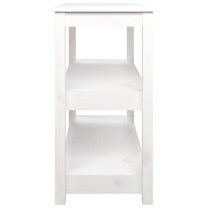 Weißer Konsolentisch Kiefer Massivholz 110cm