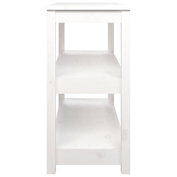 Weißer Konsolentisch Kiefer Massivholz 110cm