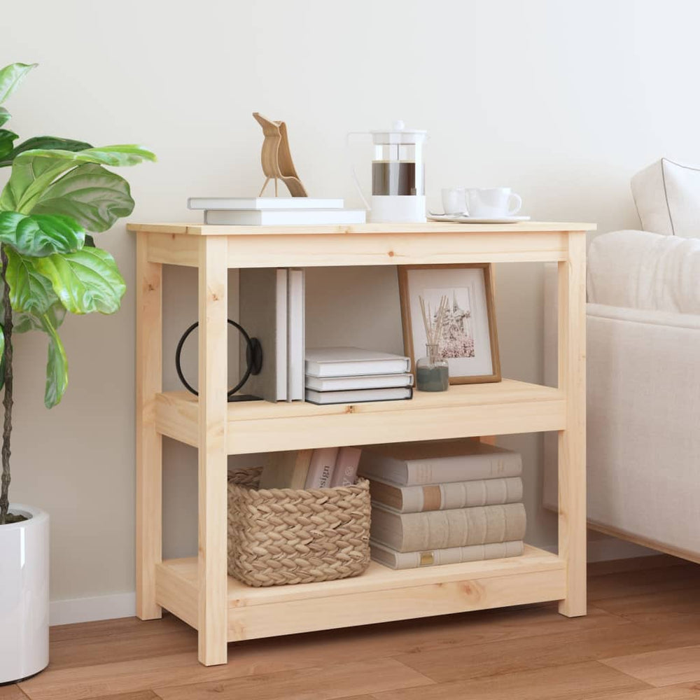 vidaXL Table console 80x40x74 cm Bois de pin massif
