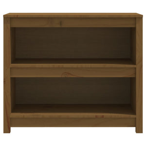 Bücherregal Honigbraun Kiefer Massivholz 80x68cm