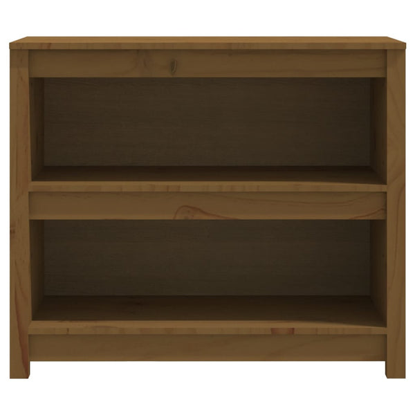Bücherregal Honigbraun Kiefer Massivholz 80x68cm