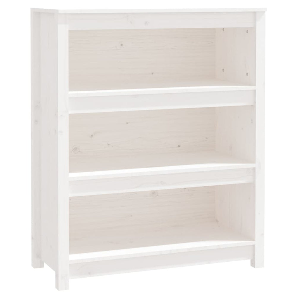 vidaXL Bibliothèque blanche 80x35x97 cm Bois de pin massif