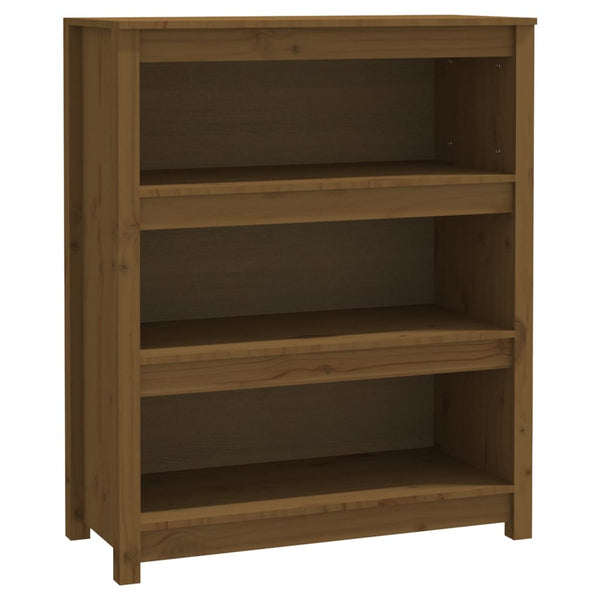 Bücherregal Kiefer Massivholz Honigbraun 80cm