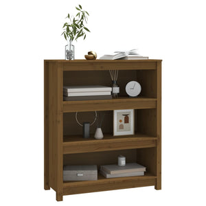 Bücherregal Kiefer Massivholz Honigbraun 80cm