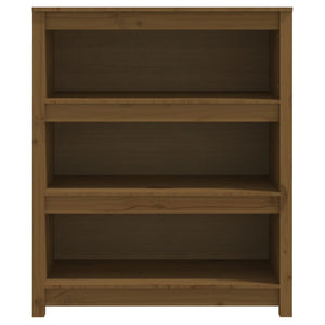 Bücherregal Kiefer Massivholz Honigbraun 80cm