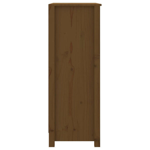 Bücherregal Kiefer Massivholz Honigbraun 80cm