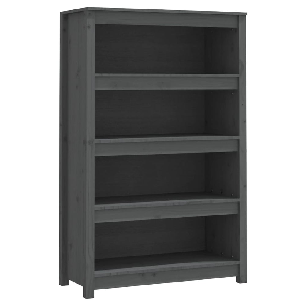 vidaXL Bibliothèque gris 80x35x126 cm pin massif