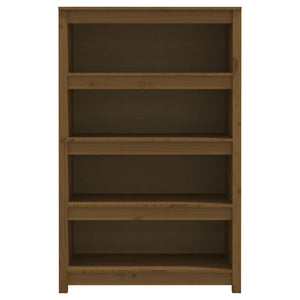 Bücherregal Honigbraun Kiefer Massivholz 80x126 cm