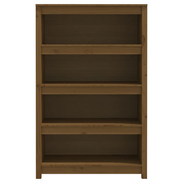 Bücherregal Honigbraun Kiefer Massivholz 80x126 cm