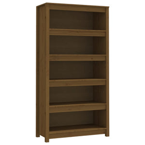 Bücherregal Honigbraun Kiefer Massivholz 80cm