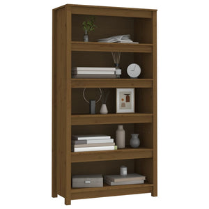Bücherregal Honigbraun Kiefer Massivholz 80cm