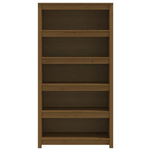 Bücherregal Honigbraun Kiefer Massivholz 80cm