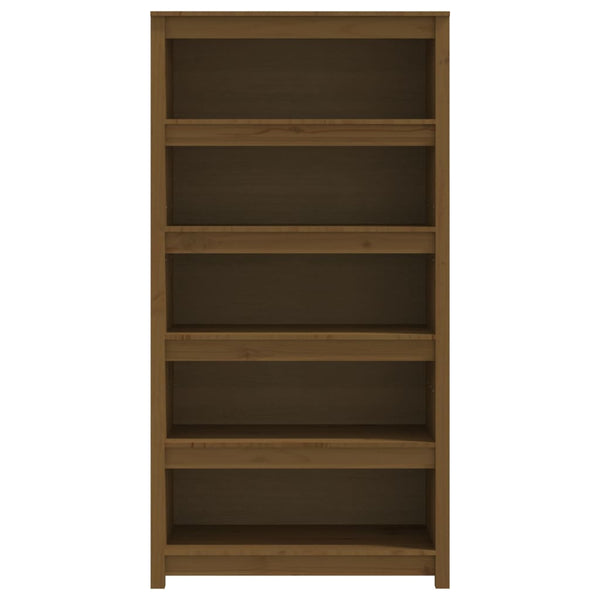 Bücherregal Honigbraun Kiefer Massivholz 80cm
