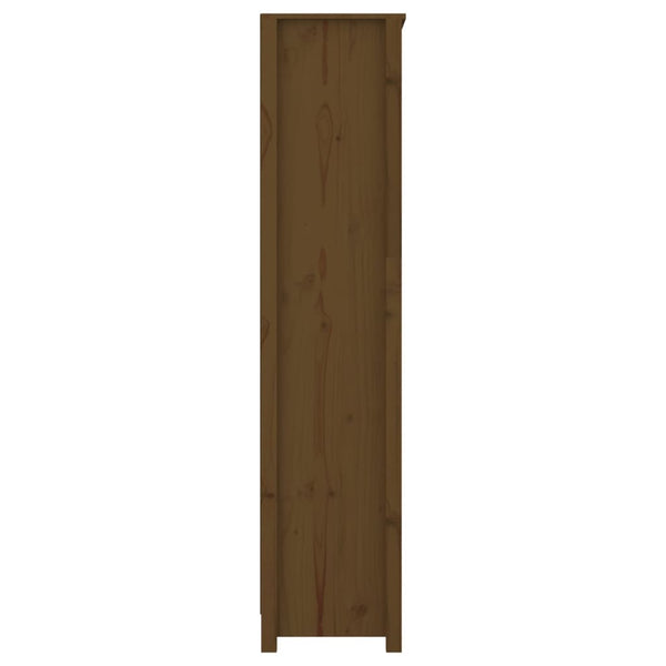 Bücherregal Honigbraun Kiefer Massivholz 80cm