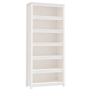 Bücherregal Weiß Kiefer Massivholz 80cm