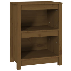 vidaXL Étagère à livres marron miel 50x35x68 cm en pin massif